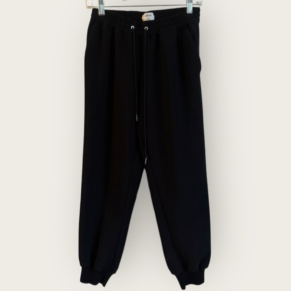 Wilfred Cozy Crepe Joggers Black XS | Aritzia Sweatpants Loungewear - Picture 1 of 6